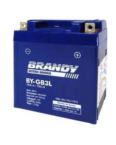 Bateria Brandy BY-GB3L XLX250 XLX350 MX180 DT180 DT200 XT250 1