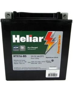 Bateria Heliar HTX16-BS Tiger Boulevard K1600 Bagger R1200RT 1