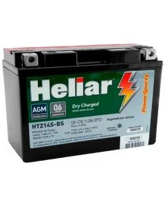 Bateria Heliar HTZ14S CB1300 Shadow KTM990 Transalp Midnight 1