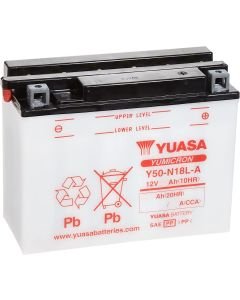 Bateria Yuasa Y50-N18L-A GL1100 Gold Wing XV1000 Virago VN1500 Vulcan 1