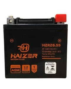 Bateria Haizer HZRZ6.5S CG125 Fan Titan Bros Biz XRE300 Nmax 1