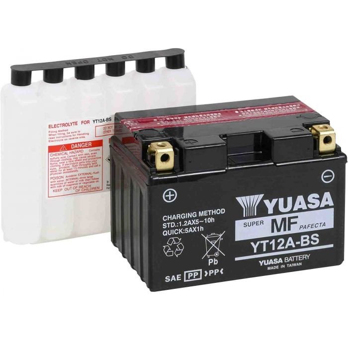 Bateria Yuasa YT12A-BS Z1000 GSX-R750 TL1000 Bandit Hayabusa